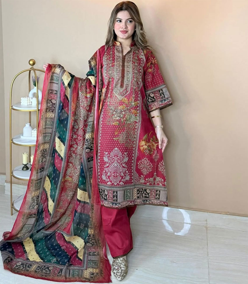 রেডি জমজম কটন MM (RJC-1218-RED)