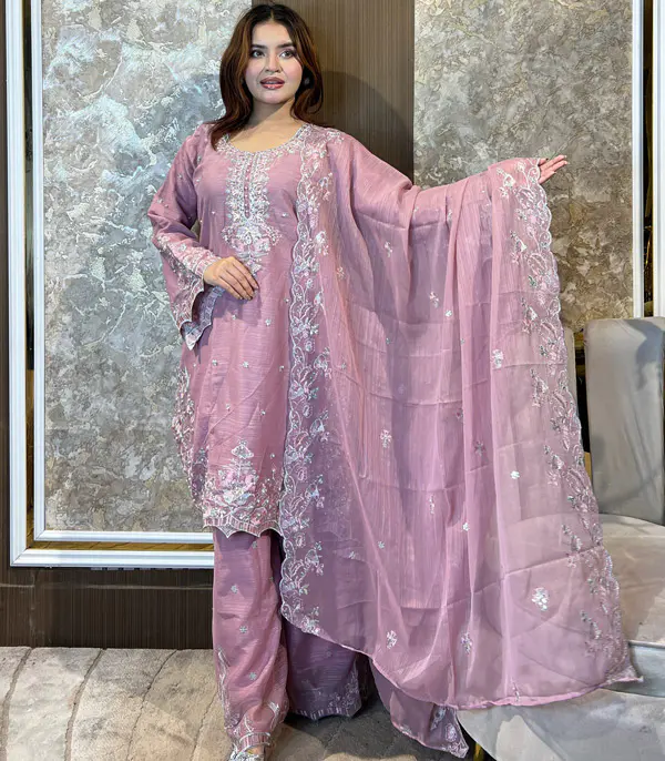 Pakistani Elite Design Party Wear (CK-07.) Peas