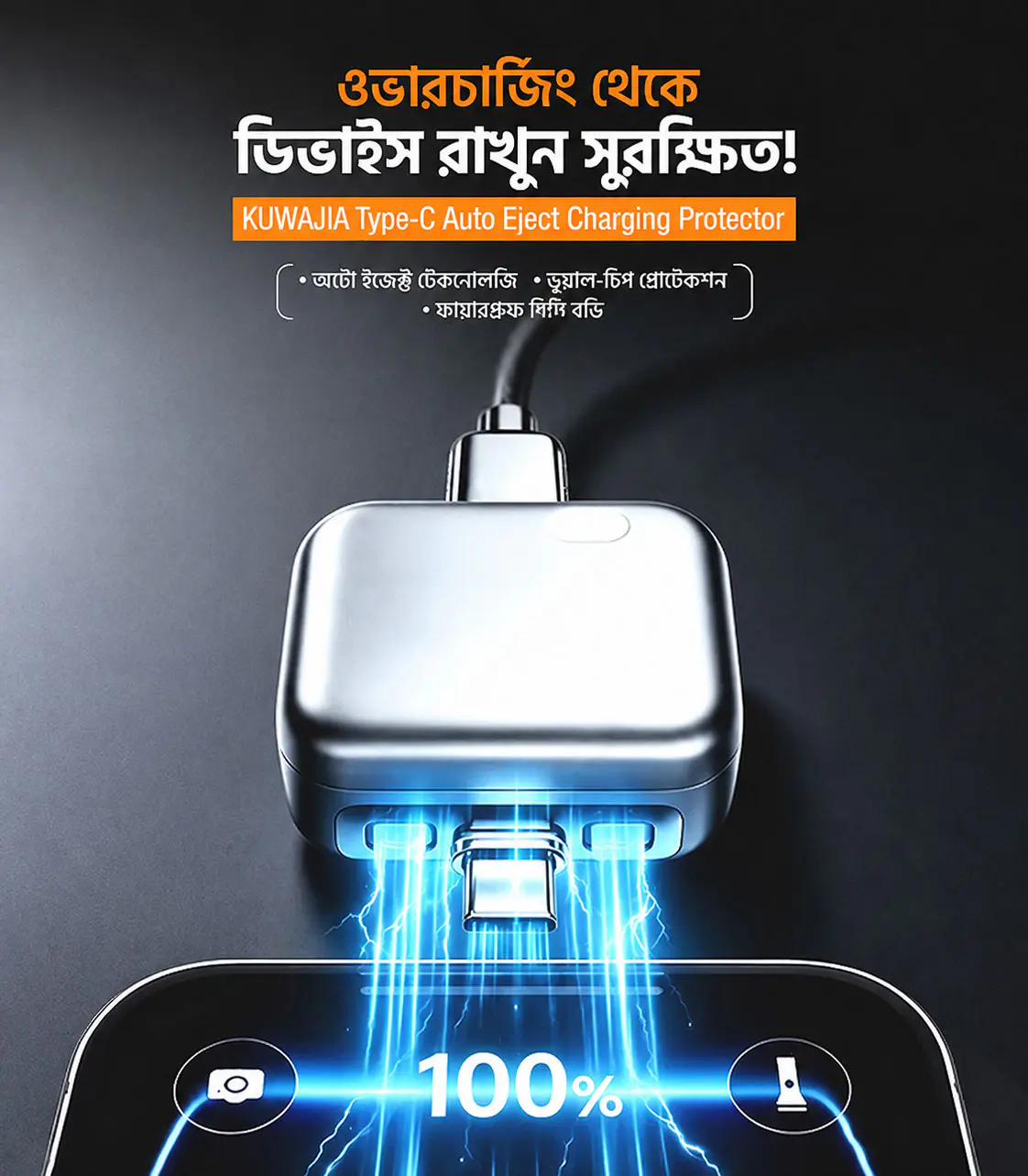 AI Smart Auto Disconnect Charger 🔥
